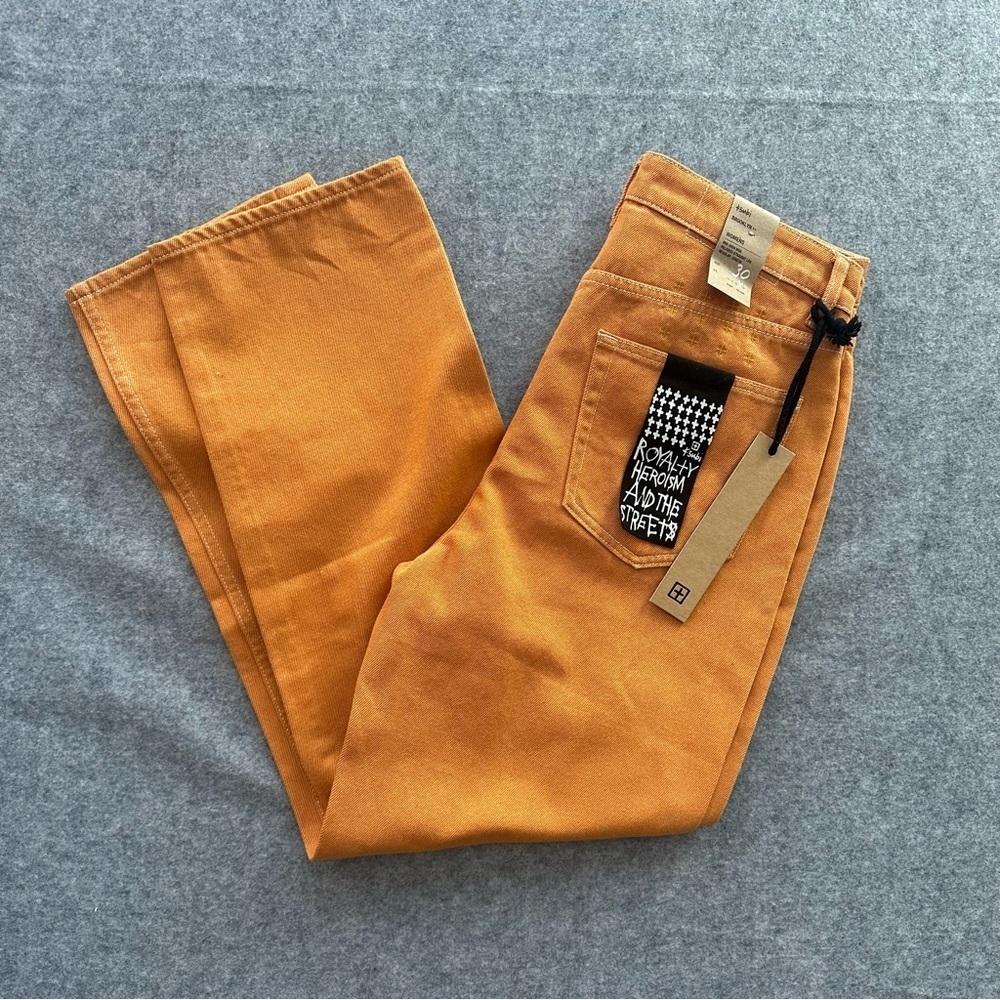 Ksubi Women's Brooklyn Flame Relaxed Straight Leg Jean  Sz: 30 - Picture 3 of 15